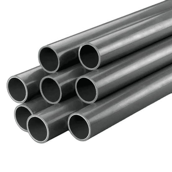 Bundle of V-UK uPVC pipes in multiple diameters