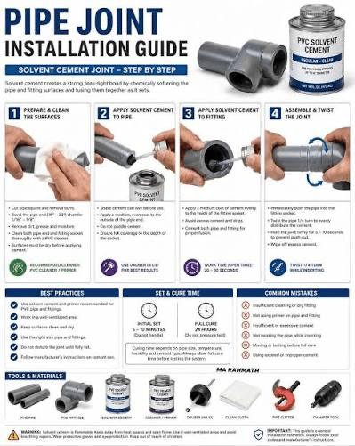 How to Join PVC Pipes with Solvent Cement: Step-by-Step