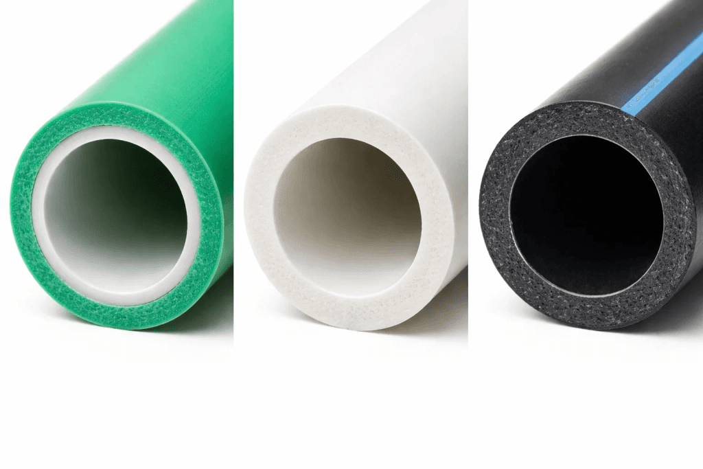 PVC vs PPR vs HDPE Pipes for Home Plumbing