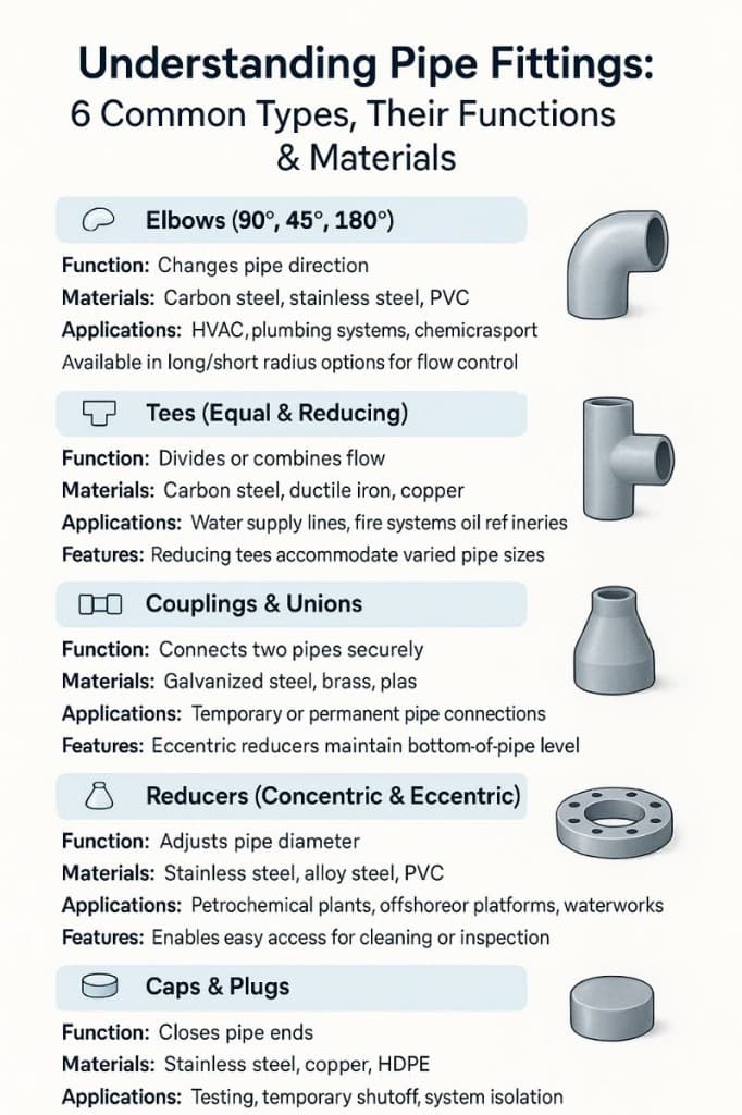 Types of PVC Pipe Fittings and Their Uses